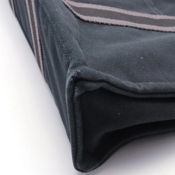 Hermes Fool Toe MM Tote Black Canvass with Silver Hardware. - Picture 6 of 9